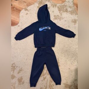 Nike Dark Blue Hoodie and Joggers Set toddler 4T GUC